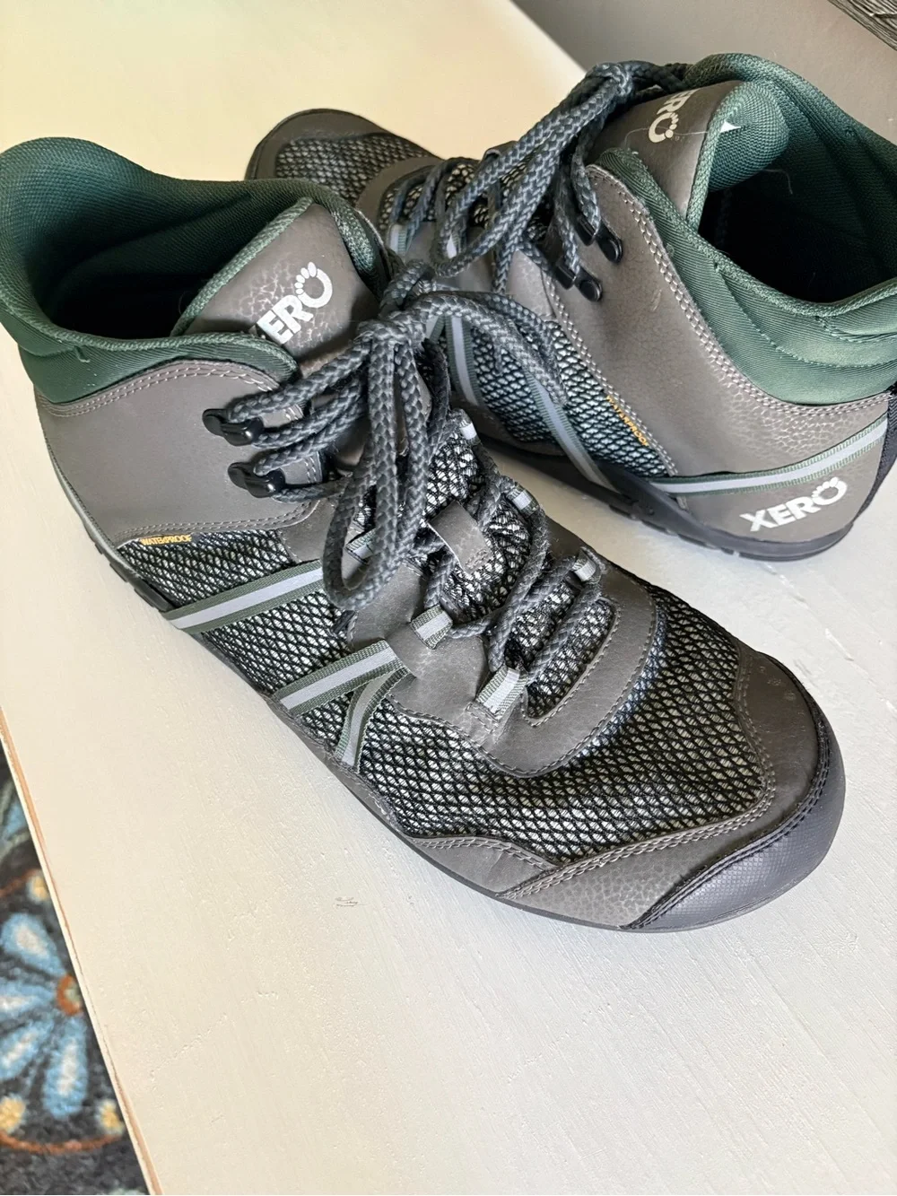 Xero Xcursion Fusion Men’s Gray & Green Lightweight, Waterproof Boots